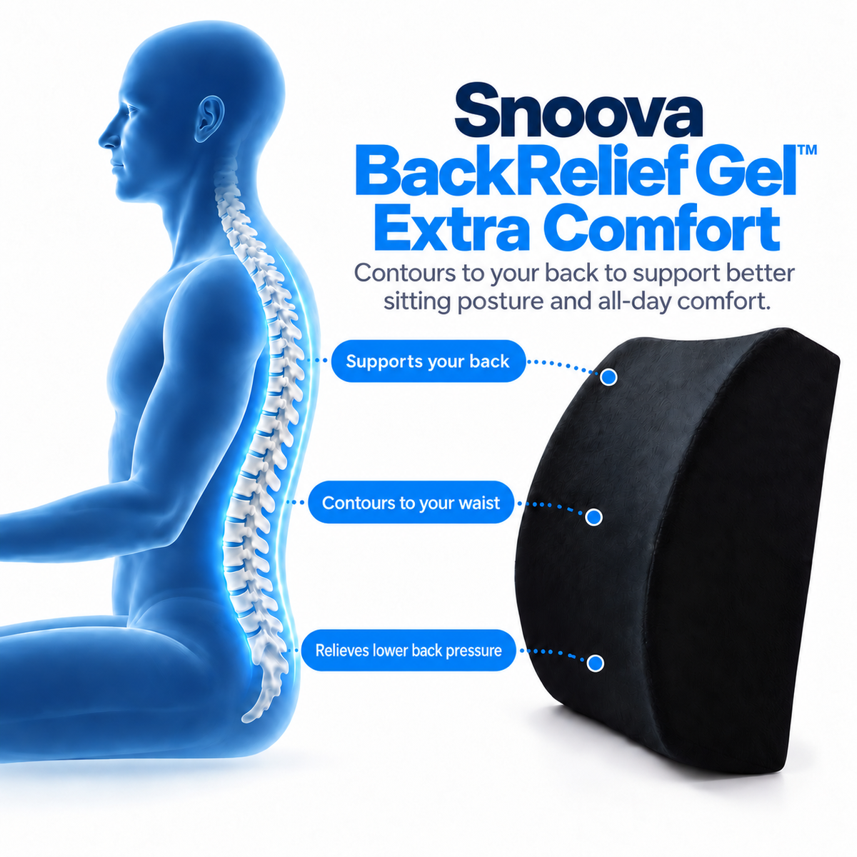 Snoova BackRelief Gel™ Extra Comfort